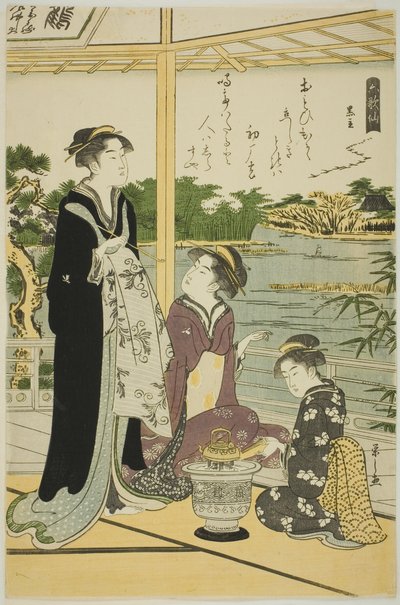Kuronushi, fra serien "Six Immortal Poets (Rokkasen)" af Chobunsai Eishi