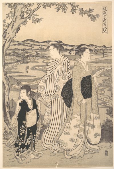 Papegøje-Komachi af Chobunsai Eishi