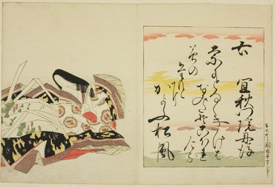 Poetinden Gishumon-in no Tango, fra serien The Thirty-six Immortal Women Poets (Nishikizuri onna sanjurokkasen) af Chobunsai Eishi