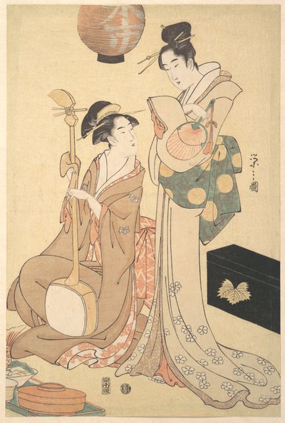 To geishaer af Chobunsai Eishi