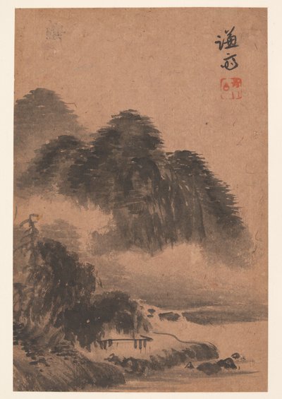 Landskab (albumblad) af Chong Son