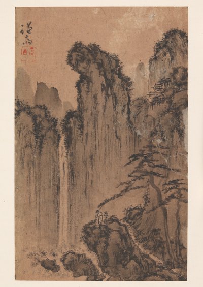 Landskab (albumblad) af Chong Son