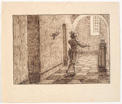 Illustration til St. St. Blicher, De tre Helligaftener af Christen Dalsgaard
