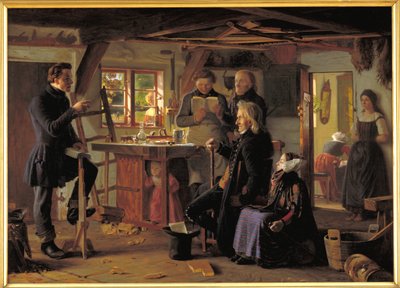 Mormoner på besøg hos en tømrer på landet af Christen Dalsgaard