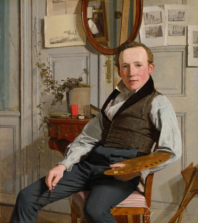 Portrait of Frederik Sødring af Christen Købke
