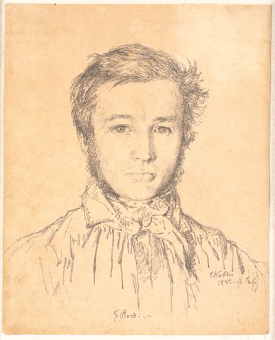 Portrait of Jørgen Roed af Christen Købke