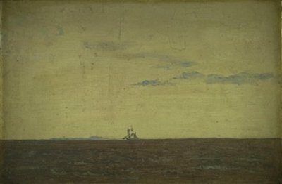 Havlandskab. Himmel ved solnedgang af Christen Købke