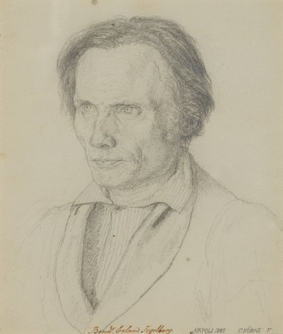 Bengt Erland Fogelberg (1786–1854), billedhugger, 1839 af Christen Købke
