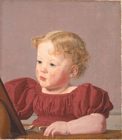 Ida Thiele, den fremtidige fru Wilde, som et barn af Christen Købke