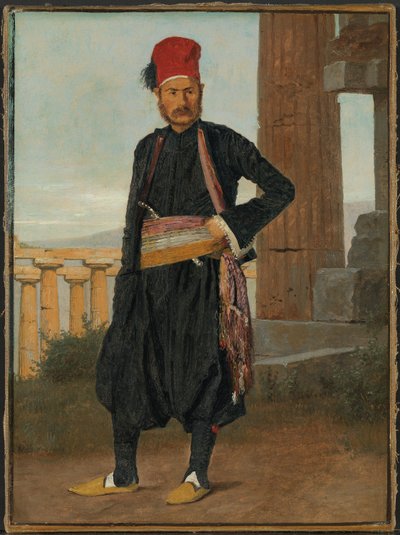 Portræt af kunstnerens svoger, medaljegravøren F.C. Krohn af Christen Købke