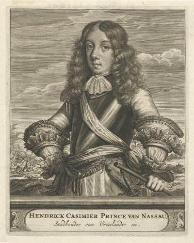 Portræt af Hendrik Casimir, Prins af Nassau af Christiaan Hagen