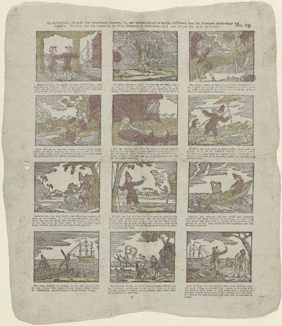 Historien, som disse billeder tilhører, er, meget læseværdig og lærerig, beskrevet af den berømte børneven/lejr (...) (titel på objekt) af Christiaan Jacob Schuyling