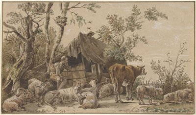 Hyrde i stald af Christiaan Josi