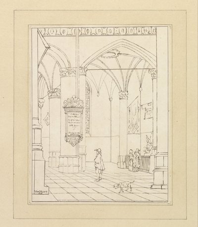 Kerkinterieur af Christiaan Josi