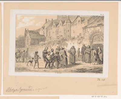 Egmond Abbey, 1200-tallet af Christiaan Lodewijk van Kesteren