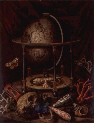 Vanitas Still Life (olie på lærred) af Christiaan Luykx or Luycks