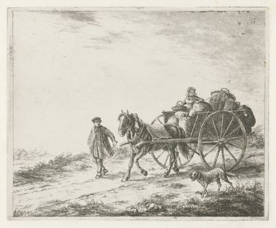 Bondevogn med læs af Christiaan Wilhelmus Moorrees