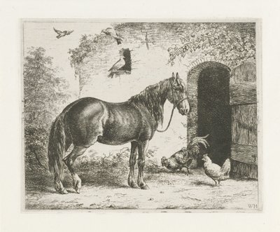 Hest med grime af Christiaan Wilhelmus Moorrees