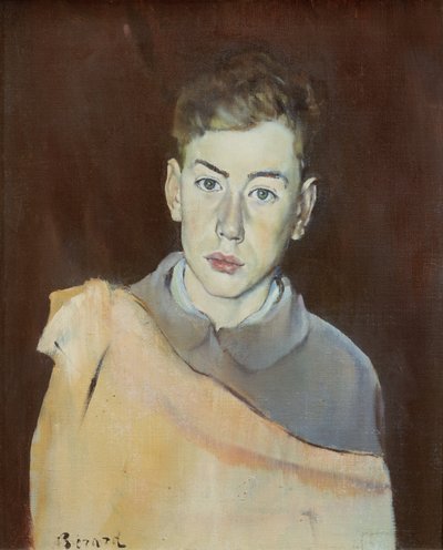 Portræt af en dreng (olie på lærred) af Christian Bérard