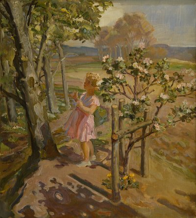 In The Orchard (olie på lærred) af Christian Carl Forup
