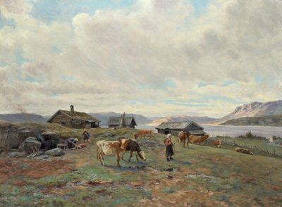Morgenstemning ved Holmvassbu af Christian Eriksen Skredsvig