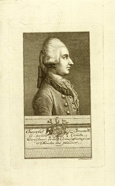 Portrait of Count Enevold Brandt 1738-1772, 1773. af Christian Friedrich Fritzsch