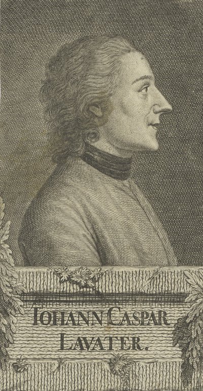 Portræt af digteren og fysiognomen Johann Kaspar Lavater 1741-1801, 1773. af Christian Friedrich Fritzsch