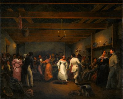 Køkkenbal i White Sulphur Springs, Virginia, 1838 af Christian Friedrich Mayr