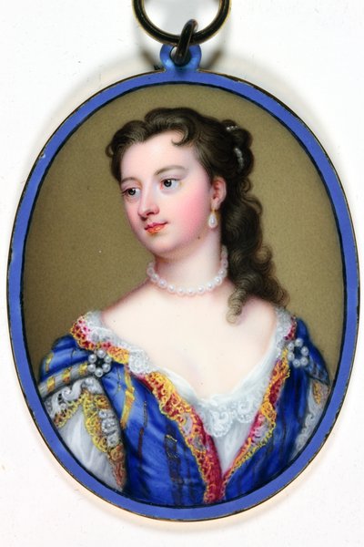Lady Mary Wortley Montagu (emalje) af Christian Friedrich Zincke