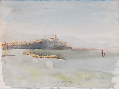 Antibes, 2017 (akvarel) af Christian Furr