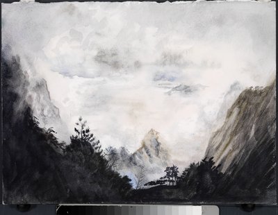 Land of the Immortals, 2015 (akvarel på papir) af Christian Furr
