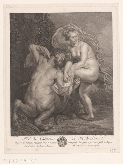 Deianeira i Nessos af Christian Gottfried Schultze