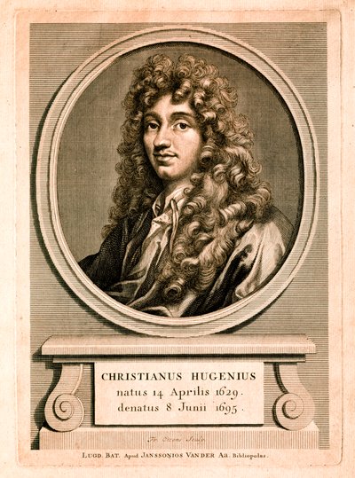 Portræt af Christiaan Huygens (kobberstik) af Christian Huygens