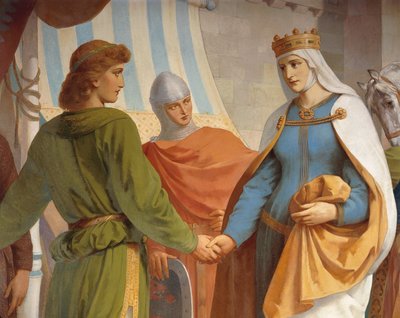 Parzival siger farvel til sin mor, dronning Herzeloyde, fra Parzival-cyklussen, Singers