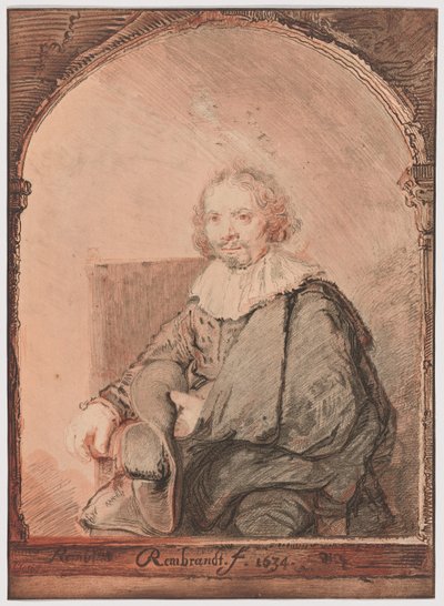 Portræt af en mand i en lænestol, fra Collection d