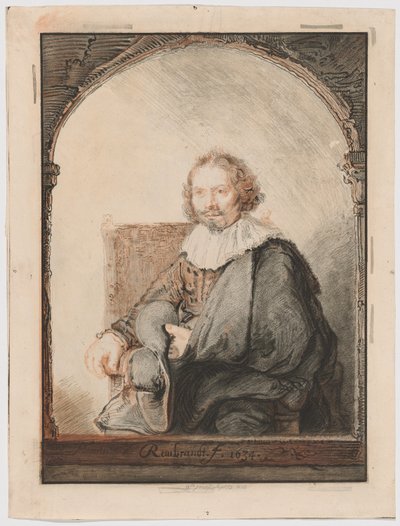 Portræt af en mand i en lænestol, fra Collection d