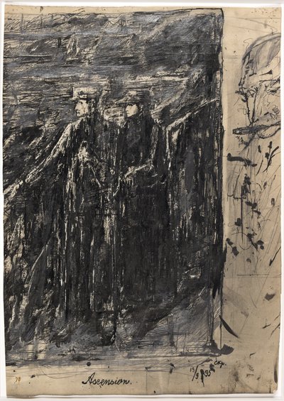 Ascension. Mand og kvinde. Til højre mandshoved med cigar af Christian Kongstad Petersen
