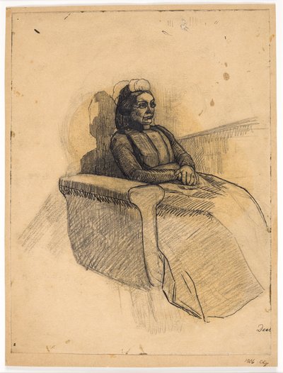 Dame i sofa af Christian Kongstad Petersen