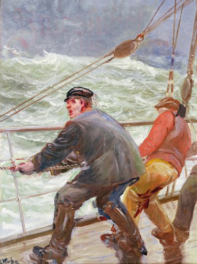 Træk vindover (olie på lærred) af Christian Krohg