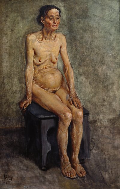 Gammel kone af Christian Krohg