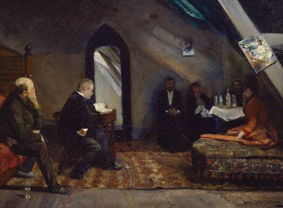 Læsning i studiet af Christian Krohg