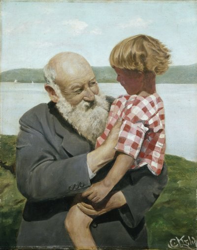 Selvportræt (olie på lærred) af Christian Krohg