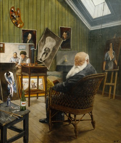 Selvportræt af Christian Krohg