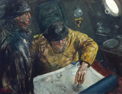 Kursen er sat, c.1888 af Christian Krohg