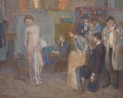 Atelierszene af Christian Landenberger