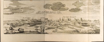 Narva Illustration fra Rejser til den store hertug af Muscovy og kongen af Persien af Adam Olear af Christian Lorenzen Rothgiesser