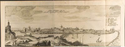 Narva Illustration fra Rejser til den store hertug af Muscovy og kongen af Persien af Adam Olear af Christian Lorenzen Rothgiesser