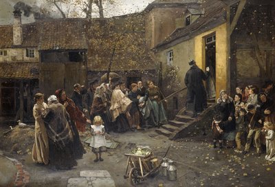 At arrestere; En arrestation, 1881 af Christian Ludwig Bokelman