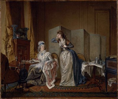 Den dårlige nyhed, 1794. af Christian Marie Colin De La Biochaye