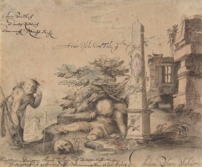 Allegori om livets forgængelighed, 1618. af Christian Richter
